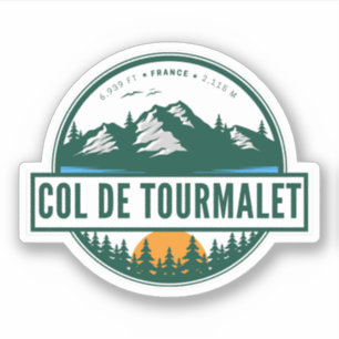Kol. du Tourmalet-franse bergpas motobi Sticker