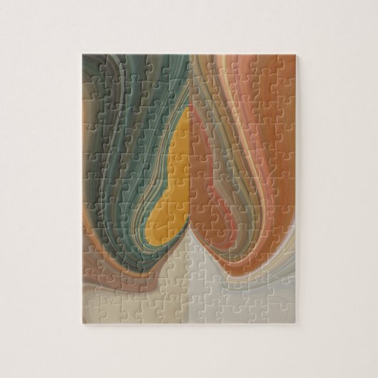 Kol Retro Abstracte, kleurrijke matata streng Legpuzzel (Verticaal)