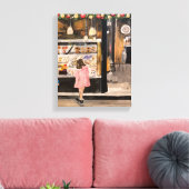 "Kolache at Kerstmis" Stretched Canvas Print (Insitu (Woonkamer))