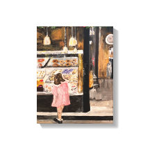 "Kolache at Kerstmis" Stretched Canvas Print