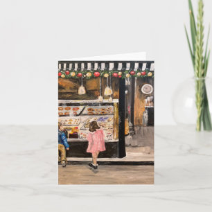 "Kolache met Kerstmis" schilderij van Therese Kram Kaart