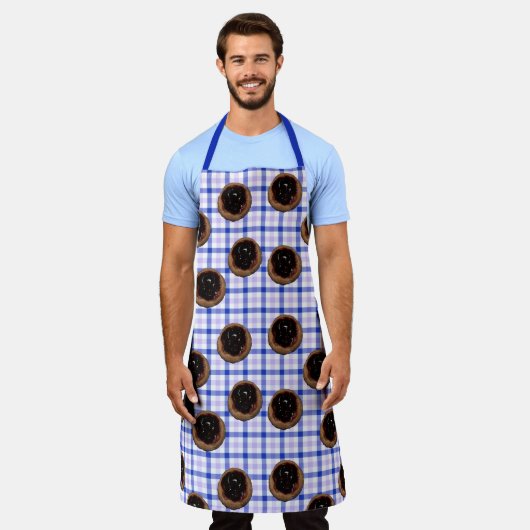 Kolaches de bleuets sur tablier plaid (Porté)