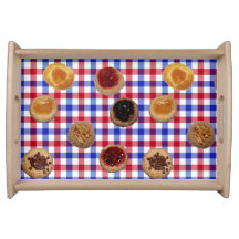 Kolaches sur le plateau de chèques tchèques