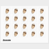 Kolah Namadi Pet Vierkante Sticker (Vel)