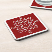 Kolam Rangoli Glass Onderzetter (Linkerzijde)