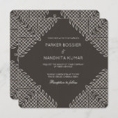 Kolam Wedding Invitation Kaart (Voorkant / Achterkant)