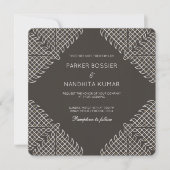 Kolam Wedding Invitation Kaart (Voorkant)