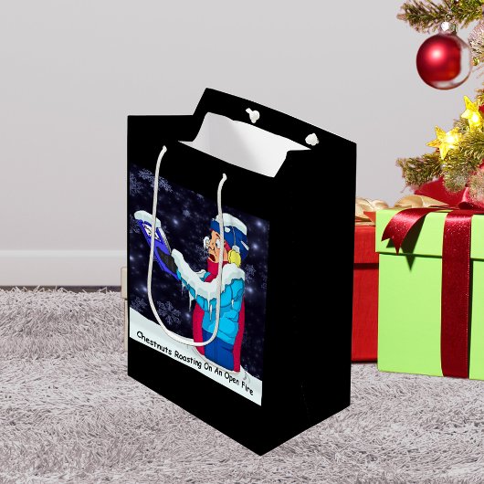 Kold KerstCaroler Medium Gift Bag Cadeauzakje