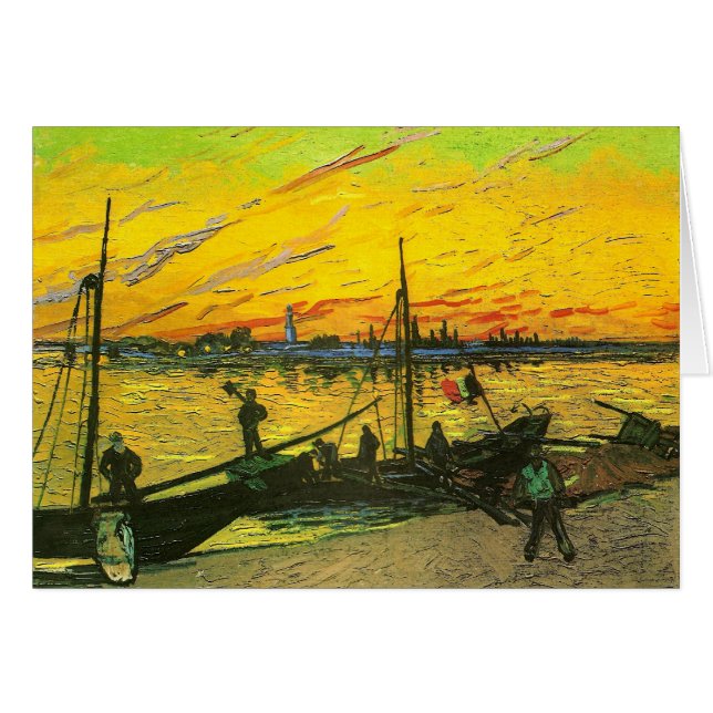 Kolen Barges Van Gogh Fine Art (Voorkant Horizontaal)