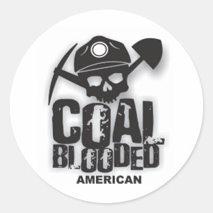 KOLEN BLOED AMERICAN.jpg Ronde Sticker