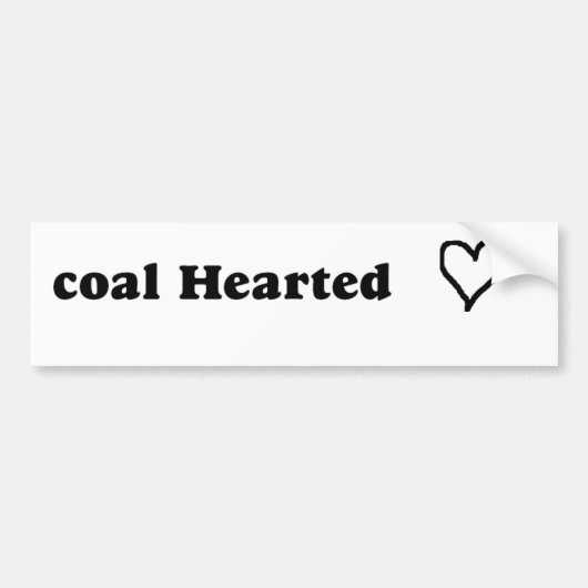 kolen bumpersticker (Voorkant)