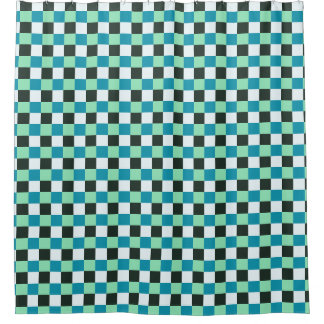 Kolen wit Blauwgroen blauw Aqua Turquoise Pset Douchegordijn
