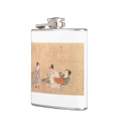 Kolf drie gekweekte vrouwen Japanse kunst Heupfles (Links)