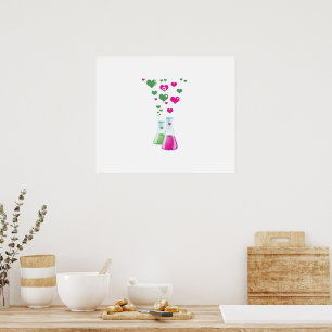 Kolf, erlenmeyer, beaker, chemie, laboratorium poster