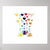 Kolf, erlenmeyer, beaker, chemie, laboratorium poster (Voorkant)