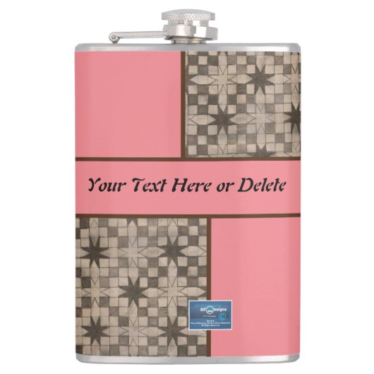 Kolf Groot (Perzik LED S.C.C.) RFPMD-ontwerpen ©️2 Heupfles (Voorkant)