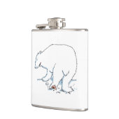 Kolf met Beer ingepakt Heupfles (Links)