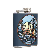 Kolf met tribaal Beer, maatkolf voor eigen Beer Heupfles (Rechts)