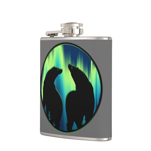 Kolf met tribaal Beer, maatkolf voor eigen Beer Heupfles (Links)