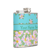 Kolf van de Florale Hip van de gemengde roze doolg Heupfles (Rechts)