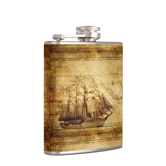 kolf voor de explorator van piratenschepen heupfles (Rechts)