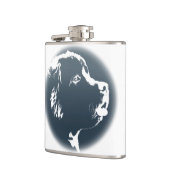 Kolf voor Newfoundland Aangepaste Hondenliefhebber Heupfles (Links)