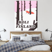 Koli Finland vintage poster Canvas Afdruk (Insitu (Slaapkamer))