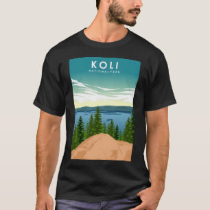 Koli Nationaal Park Finland Minimale Retro T T-shirt