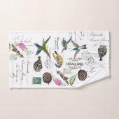 Kolibri Vogels Schildpadden Bloem Bad Handdoek Set (Handdoek)