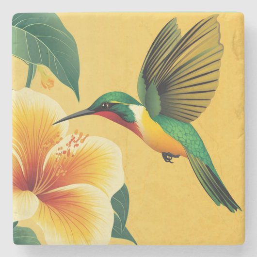 KOLIBRIE #1 STENEN ONDERZETTER (Voorkant)