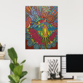 kolibrie - 2010 als poster/canvas poster (Thuiskantoor)