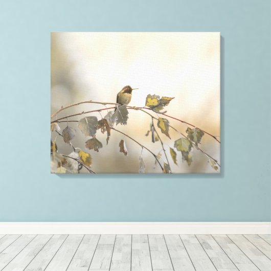 Kolibrie 5265 canvas afdruk (Insitu (Houten vloer))