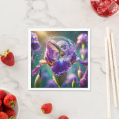 Kolibrie Baden In Een Iris Servet (Insitu)