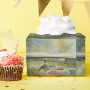 Kolibrie bij het raam Wrapping Paper Cadeaupapier