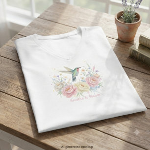 Kolibrie Bloem – Moederdag cadeau voor haar T-shirt