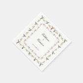 Kolibrie Bruiloft Servet (Hoek)