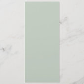 Kolibrie Bruiloftsmenu Menu (Achterkant)