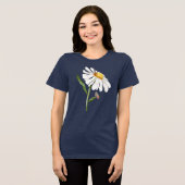 Kolibrie & Daisy Tri-Blend Shirt (Voorkant volledig)