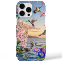 Kolibrie- en bloemenlandschap