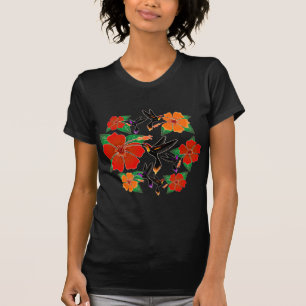 Kolibrie en Hibiscus Batik T-shirt
