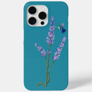 Kolibrie en lavendel iPhone 15 pro max hoesje
