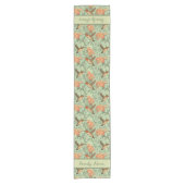 Kolibrie en Lily Pattern Korte Tafelloper (Voorkant)