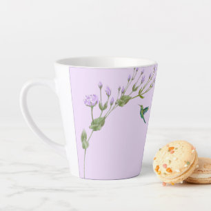 Kolibrie en Lisianthus Latte Mok