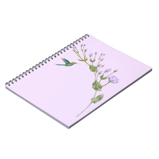 Kolibrie en Lisianthus Notitieboek (Linkerzijde)