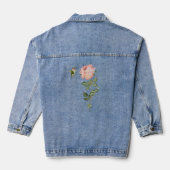 Kolibrie en Roos Denim Jacket (Achterkant)