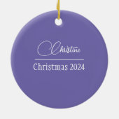 Kolibrie Gepersonaliseerde Kerstmis Ornament (Achterkant)