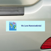 Kolibrie: gestileerd bumpersticker (Op auto)