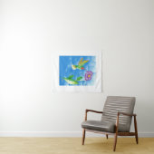 Kolibrie: gestileerd wandkleed (In Situ (horizontaal))