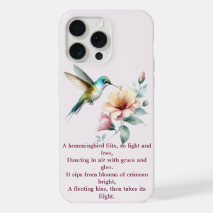 Kolibrie Harmonie met Elegante Hibiscus iPhone 15 Pro Max Hoesje