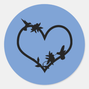 Kolibrie hart Stickers